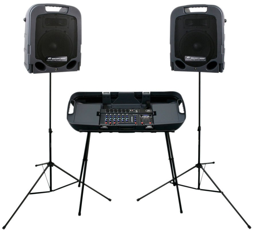 Комплект Peavey Escort 3000 в аренду — 2 колонки на стойках и микшерный пульт